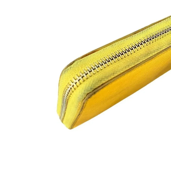 Vivienne Westwood Yellow Zip-Around Wallet Credit Card Holder - Picture 6 of 6